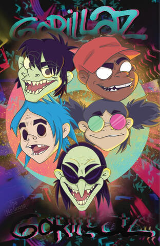 Gorillaz Poster/Print - Digital - Sold at Halcon 2022