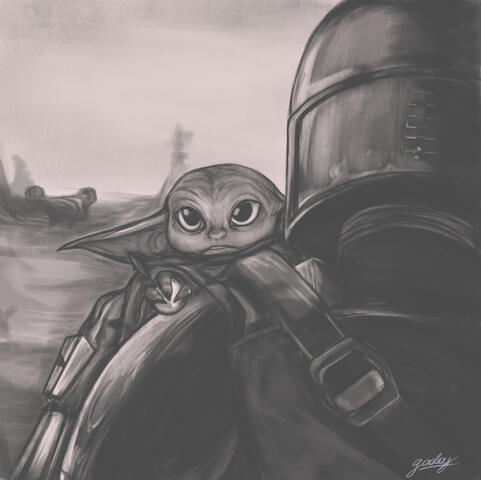 Mandalorian - Digital Illustration for Hal-con