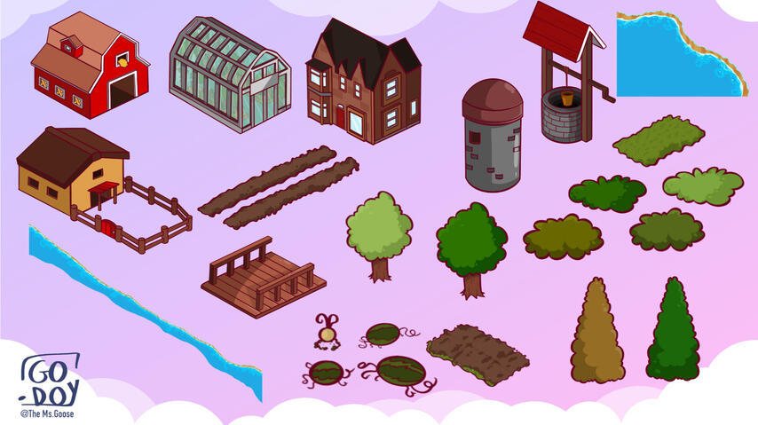 Assets for Client - Digital Art - WebBrowser Game - Map